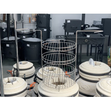 Этажерка с ручками 4х ярусная с  доп. кольцом d290-h460